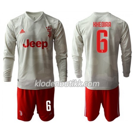 Juventus KHEDIRA 6 Barn Bortedraktsett 2019-2020 Langermet (+ Korte bukser)